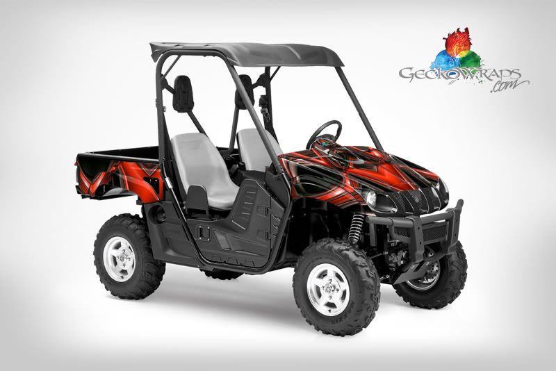 GECKOWRAPS YAMAHA RHINO GRAPHICS DECAL XFACTOR RED